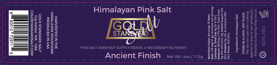 Gold Standard Salt Himalayan Pink Salt