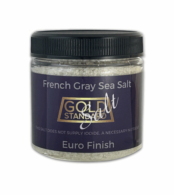 French Gray Sea Salt, Sel Gris - Euro Finish  USE AS IS OR IN A GRINDER  4 oz