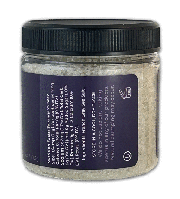 French Gray Sea Salt, Sel Gris - Euro Finish  USE AS IS OR IN A GRINDER  4 oz - Image 2