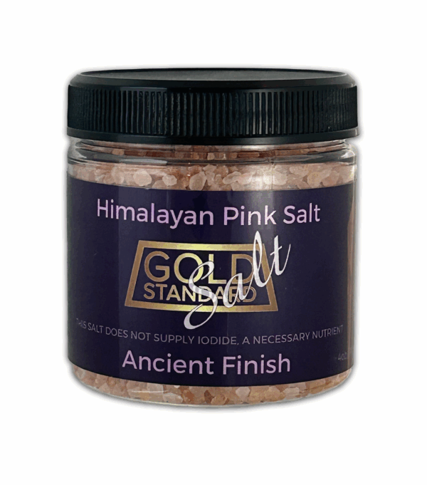 Himalayan Pink Salt - Medium Grind - Ancient Finish  USE AS IS OR IN A GRINDER   4 oz